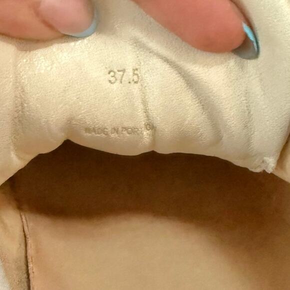 Rag & Bone White Tan Rope Kent Leather Espadrille Platform Sneakers sz 37.5 / 7 - Picture 12 of 12